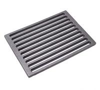 Fonderia Bongiovanni Grille en fonte | Grille pour cheminée | Poêle à granulés | Barbecue fond pour cendres | 30 x 22 x 1 cm