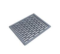 Fonderia Bongiovanni Grille en fonte | Grille pour cheminée | Poêle à granulés | Barbecue fond pour cendres | 34 x 27 x 1 cm