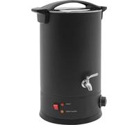 Fondeur de cire électrique - Pot de fonte - 15 L de volume - Acier inoxydable - Pour la cire, l'eau bouillante et le thé - Noir