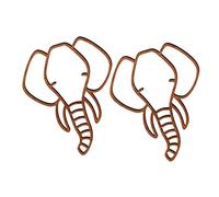 FONDOTIN 2 pièces Décoration Murale Sculptée Animaux Relief Art Mural Géométrique en Matériau Naturel pour Chambre Garçon Fille Sticker Mural Jungle Chambre Panneau Mur pour Salon