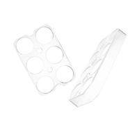 FONDOTIN 2 pièces Porte-œufs pour Réfrigérateur Antidérapants et Compartiments Plastique Transparent Organiseur Rangement Œufs Cuisine Maison