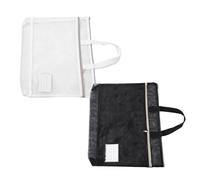 FONDOTIN 2pièces Pochette Zippée pour Documents et Sac de Rangement avec Poignée pour Peintures et Affiches Pochette Nylon pour Portfolio