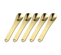 FONDOTIN 5pcs Spatules Mini en Alliage de Zinc pour Crème Visage et Soins Peau, Applicateurs Précis pour Échantillonnage et Application Uniforme, pour Voyage et DIY