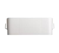 FONDOTIN Boîte de Rangement Murale Blanche pour Organiseur Pratique Suspendu avec Crochets Conteneur Multi Usage pour Couches et Petits Objets Rangement Compact pour Chevet et Chambre