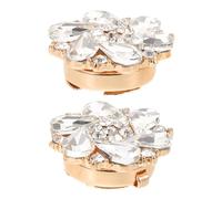 FONDOTIN Couvre-boutons à Paillettes pour Chemises Femmes, 2pcs Clips Amovibles en Alliage Élégant, Protège-manchette pour Décoration DIY Lors de Diverses Occasions