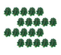 FONDOTIN Lot de 20 Décorations d'Arbre de Noël en Résine Colorée Accessoires DIY 3D Miniatures pour Bijoux et Ornements Artisanaux pour Création et Décoration Festive