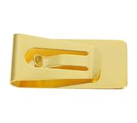 FONDOTIN Pince à Billets Homme Acier Inoxydable Doré Multifonction pour Bureau Maison et École Clip Organisation et Rangement Design Élégant