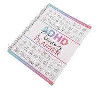 FONDOTIN Planificateur de Nettoyage en Papier pour Adultes Gestion du Calendrier et Portabilité, pour Maison et Studio, Organiseur Pratique sans Date