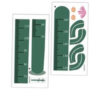 FONDOTIN Sticker Mural Décoration Murale DIY Autocollant de Mesure de Hauteur de Cactus Cartoon Vert, Amovible en Pvc Garçon et Filles pour Chambre D'garçon et Filles