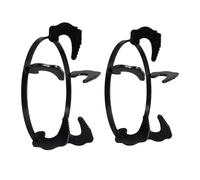 FONDOTIN Support Rond pour Cuisinière à Gaz en Fer Noir, Résistance Thermique Élevée, Design Multi-emplacements, Lot de 2 Pièces, pour Wok et Petites Casseroles