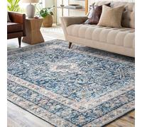Fondream - Tapis pour salon, grand 160x230 cm, style Boho vintage, tapis traditionnel oriental, tapis antidérapant à faible hauteur de poils, lavable en machine, décoration de maison, tapis pour