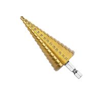 Fongmore 4-32mm acier à grande vitesse titane Coated Step Drill High Speed Steel 1 / 4 "poignée hexagonale changement rapide de foret conique métal plastique bois trou fraise