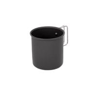 FonHNDG Bouilloire de camping Bouilloire de Camping 1, l 0,6, extérieur, randonnée, pêche, cafetière Portable, fournitures pique-nique, ustensiles cuisine voyage(Small teacup black)