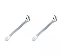 Fonowx 3xRâteau à Bonsaï, Arrache-Mauvaises Herbes à 3 Dents en Acier Inoxydable, Outil de Désherbage Manuel Multifonctionnel et Portable pour La Ferme, La P, 4 pièces