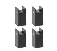 Fonowx 4 Pièces Rehausseur Meuble à Pince Robuste Rehausseur Meubles avec Pince à Vis Résistant pour Maison, Hauteur 100 Mm, Marron