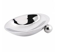 Fonowx à Ovale Support Décoratif Moderne Plat Service En Acier Compact Plat Collation Décoratif pr Coole D'entrée