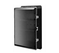 Fonowx Armoire Électrique Murale à Charnières Boîtier Modèle 800F Porte Traparente Résistant pr Intempéries pr Distribution d'alimentation, Noir