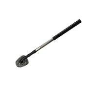 Fonowx Brosse à Barbecue à Long Manche en Acier Inoxydable, Brosse de Nettoyage Robuste, Tampon à Récurer en Matériau Composite Tissé Résistant à La Chaleur,