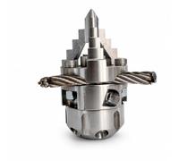 Fonowx Buse Haute Pression Buse Rotative Embout de Nettoyage Tête de Pulvérisation Structure Compacte Cylindrique pour Accès, 50mm X 94mm, 65L/Min 1/2 Filetage Interne Avec Brosse