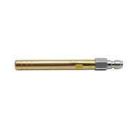 Fonowx Buse Haute Pression pour Nettoyeur Embout Lance Pointe en Acier Inoxydable avec Raccord Rapide 1/4 Pouces Jet Concentré Longue Portée Adaptée au, Buse Unique, Laiton, 0.4