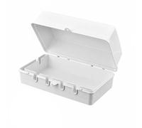 Fonowx Couvercle de Prise Étanche Boîte de Protection Multiprise Enceinte Plastique Antipluie Fermeture Sécurisée Usage Domestique Extérieur Terrasse Jardin, Blanc, M+Verrou