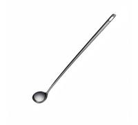 Fonowx Cuillère Inox 304 Cuillère à Soupe Louche Cuillère à Mélanger Cuillère de Service Manche Long Ergonomique Touche Élégante Trou pour Accroche Adaptée à Cuisine Table Préparation, 33CM