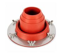 Fonowx Joint d'Étanchéité Haute Température Joint Tuyau Cheminée Manchette Conduit Collerette Silicone Inox Étanche Coupe-vent Résistante au Chaleur