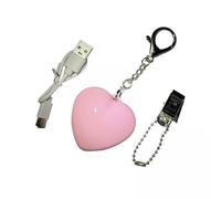 Fonowx Lot de 4 Lampes de Sac à Main avec Porte-clés - Pratiques, Compactes, à Suspendre, Mini Veilleuses en Forme de Cœur à Offrir comme Breloques pour La F, 3 pièces