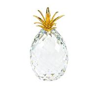 Fonowx Ornement en d'Ananas Couronne e Corps Transparent pour Table Console Adapté pour Décoration d'Entrée Caau, 8X8X14CM