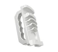 Fonowx Outil D'ébavurage de Tuyaux, Outil de Chanfreinage PVC, ébavureur En Alliage D'aluminium, Bord Lisse, Poignée Ergonomique, Adapté Aux Réparati, Argent
