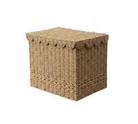 Fonowx Panier de Rangement Panier à Linge Corbeille Organisateur Bac à Vêtements en Corde Papier Tressée avec Doublure Intérieure Finition Travaillée Tri