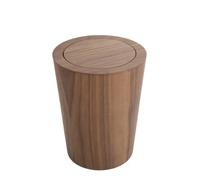 Fonowx Pbelle Cvercle Oscillant Mini | Aspect Bois, Pbelle Cvercle Basculant, Seau Intérieur, à Déchs, pr Chambre D'amis, Noyer
