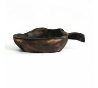 Fonowx Plateau Décoratif Plateau en Bois Plateau de Service Coupe à Fruits Plateau de Présentation en Bois Massif Fait Main Texture Naturelle Aspect Apaisant, S