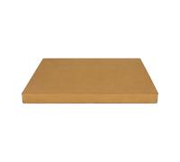 Fonowx Présentoir Rectangul en Acier Inoxydable Épuré Support D'exposition Plate Morne pr Comptoir Vente, Or Titane