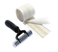 Fonowx Rouleau de Jonction de Tapis Kit Outils Moquette Ruban pour Coutures Pressage Régulier Rouleau Étoilé Poignée Antidérapante en Acier Alliage Adhérence
