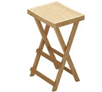 Fonowx Siège Surélevé en Bambou avec Cadre Pliable en Résine Rotin pour Comptoir Bar et Contemporaine