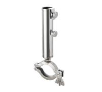 Fonowx Support d'Ombre Extérieur Porte-Parasol Support Collier à Vis Fixation Charnière INOX 304 Réglable Manchon Cylindrique Serrage Ferme Adapté aux, 45-52mm