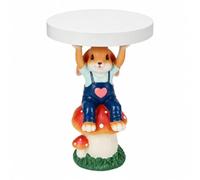 Fonowx Table D'appoint en Résine Figurine Décoratif Table Décorative Base Champignon Compacte pr Exposition Déco