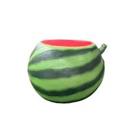 Fonowx Tabouret Pastèque Industriel Magnesia Siège Patio Décoratif Pouf Extérieur Confort Tabouret Résistant aux Éléments Style Fruit Coloré Adapté aux