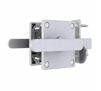Fonowx Verrou à Glissière Horizontale en Acier Résistant aux Intempéries pour Porte Grange Clôture en Bois Portail Adapté aux Entrées Privées Communes
