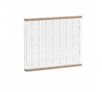 Fonowx Vitrine Acrylique Compartimen en Grille Morne Boîte D'affichage Acrylique Murale Robuste pr Chambre, 45x45mm, 48 Grilles