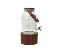Fontaine à boisson 6 litres avec support en bois et anse