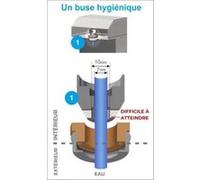 Fontaine à Eau Mains Libres Remplisseur de Bouteilles et Jet d'Eau avec Pédales Canaletas Blanc G