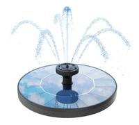 Fontaine à eau solaire améliorée avec 6 buses,pompe flottante à énergie solaire pour bain d'oiseaux,jardin,étang,piscine