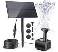 Fontaine à eau solaire avec piquet Kit de pompe à eau pour bain d39oiseaux extérieur étang piscine jardin aquariu Upgraded version