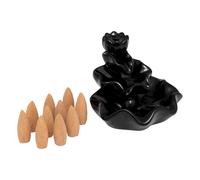Fontaine à Encens Avec 10 Cônes Iloe 10cm Noir