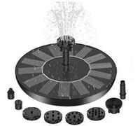 Fontaine à pompe solaire 1,4W Fontaine Solaire Exterieure de Jardin avec 6 Buses pour Bassins D'agrément Bassin Exterieur Jardin Fontaine à Oiseaux G