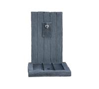 Fontaine ARDOISE - en pierre reconstituée - 59 x 44 x 87 cm - Gris