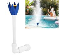 Fontaine / Arroseur de piscine lotus bleu ABS réglable 360° - Cascade jusqu'à 5 m