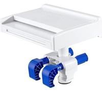 Fontaine Cascade Bestway pour Piscine Hors Sol, LED, Design Élégant, Plastique Blanc